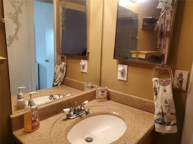 Hall bathroom vanity
