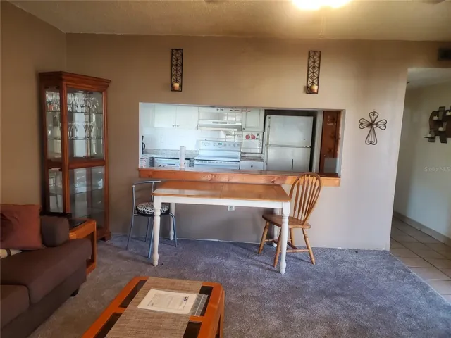 Pass through looking into kitchen