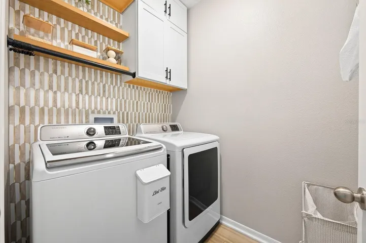 Second floor laundry room.