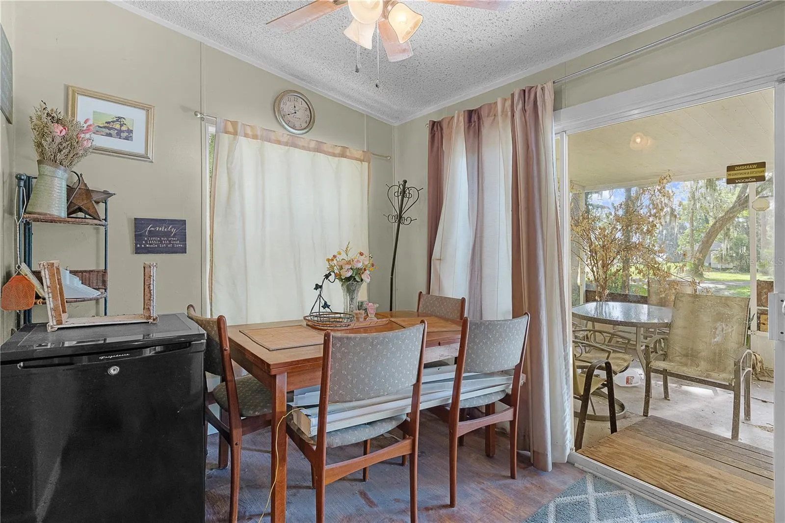 Dining room and living room combined