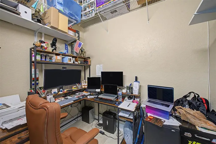 Office in Primary Bedroom Closet