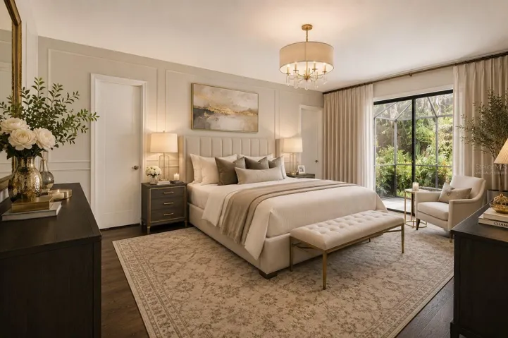 Some marketing images have been AI-assisted and virtually staged to illustrate the property's potential layout, design, use of space, and possible aesthetic enhancements. Certain photos may include digitally enhanced visualization of furnishings, décor, finishes, landscaping, or cosmetic elements for marketing and illustrative purposes only. Actual property conditions, features, finishes, fixtures, and appearance may vary, and buyers are encouraged to independently inspect the property to verify all present conditions.