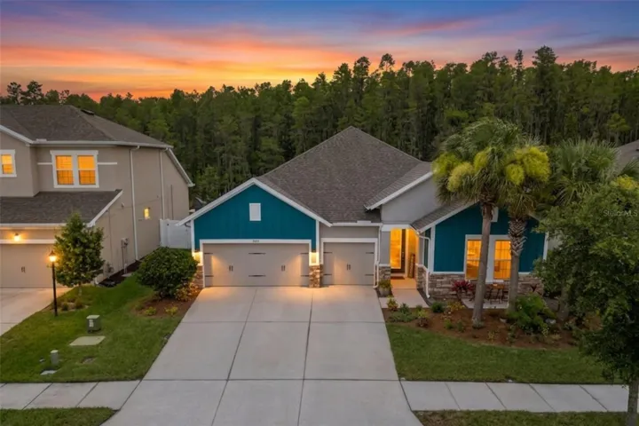 Front ExteriorBeautiful David Weekley home situated on a 65-foot-wide conservation lot along a quiet street with no through traffic.