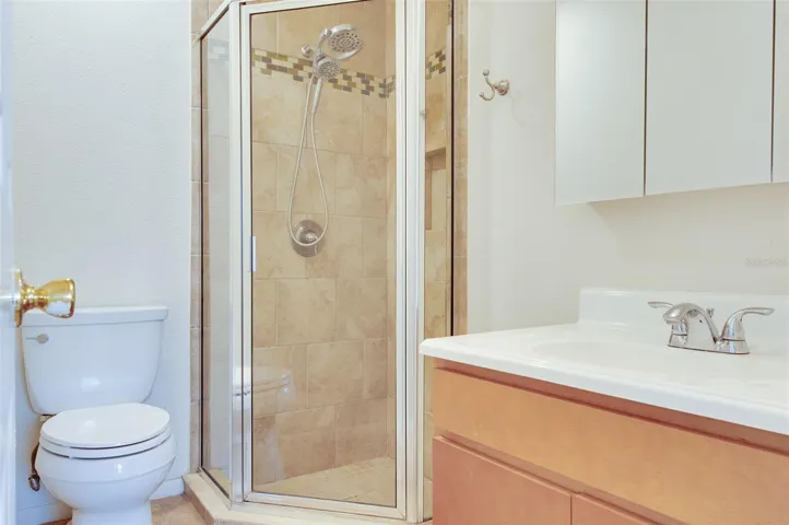En suite bathroom off the master suite.