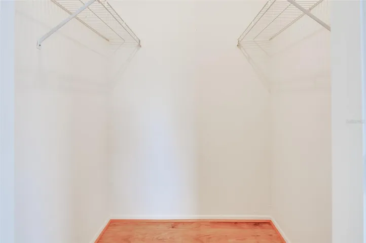 Great size walk in closet