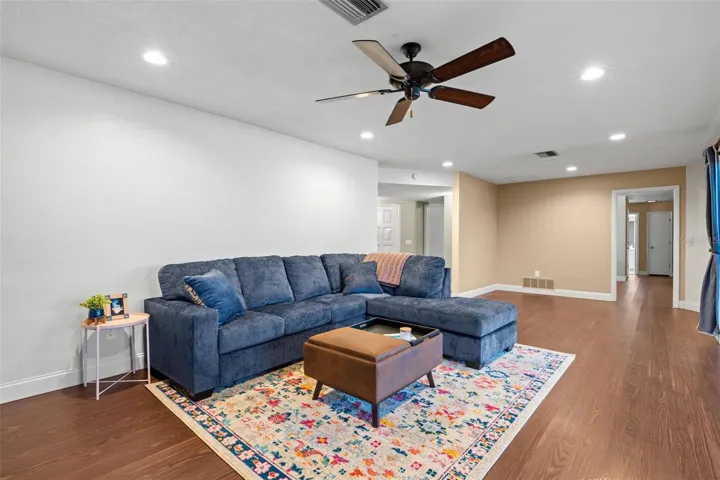 Living room, dining room