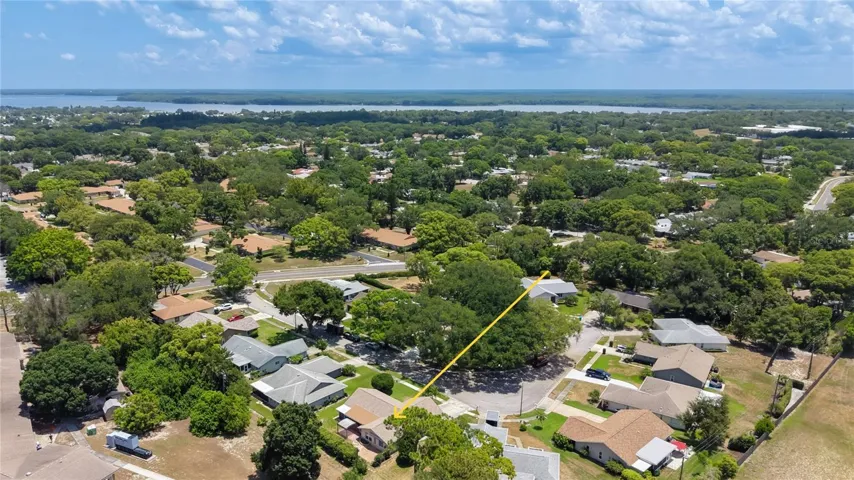 Aerial Northeast - Lake Tarpon in the distance