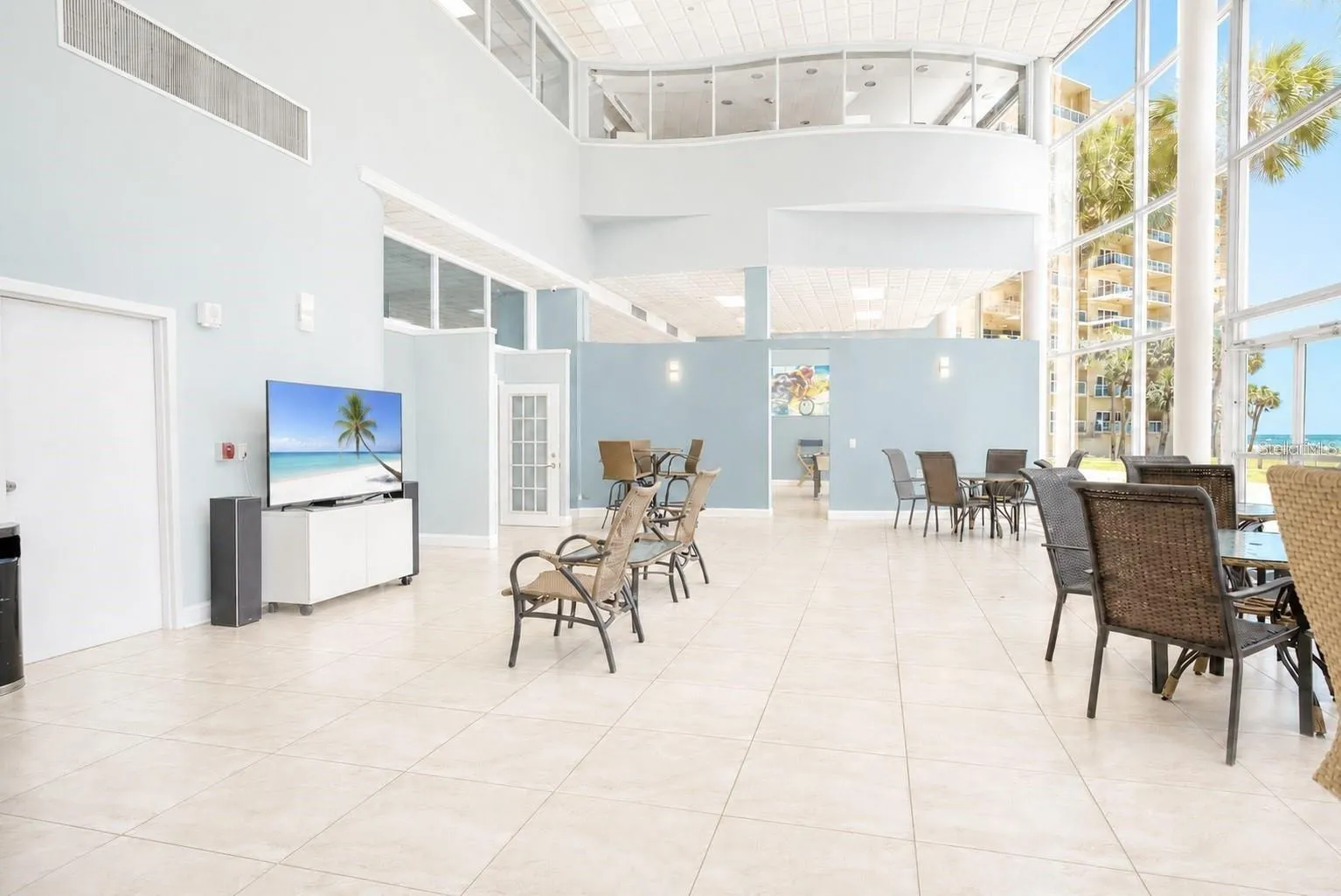 Club room and game room.