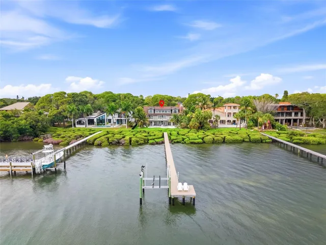 Aerial view of the home.
