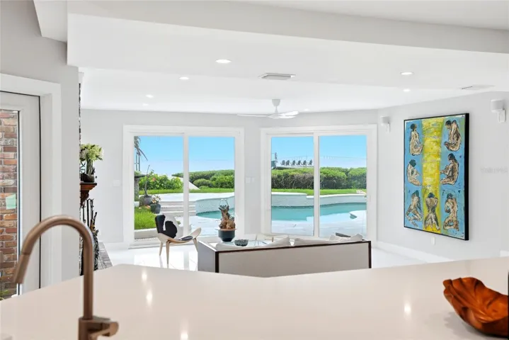 View from kitchen