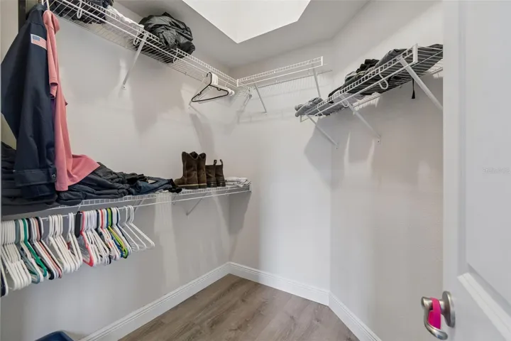 Primary walk in closet