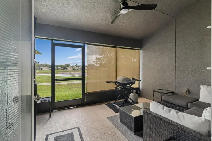 Lanai overlooking the golf course