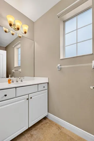 Upstairs half bathroom