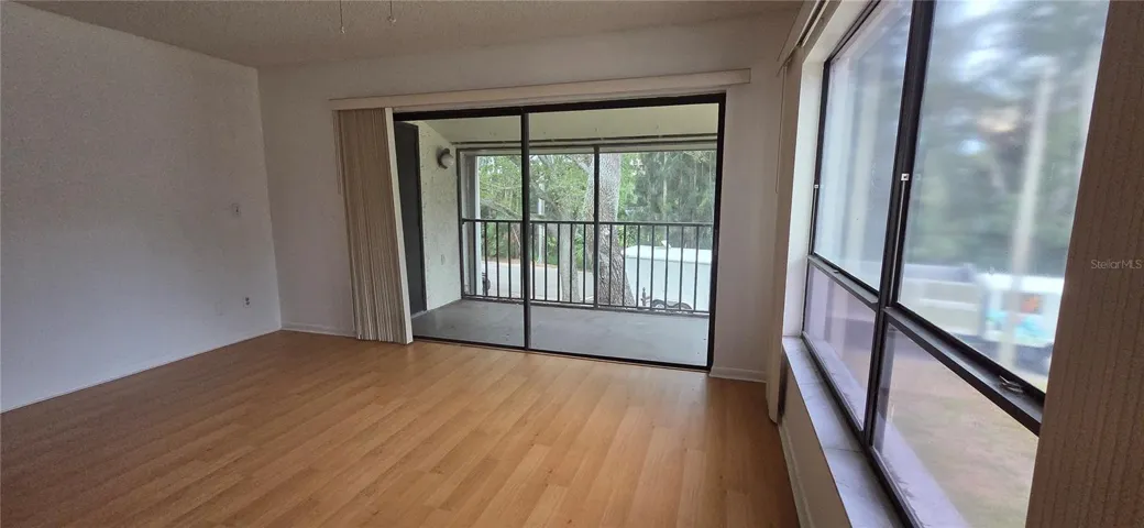 living room and balcony