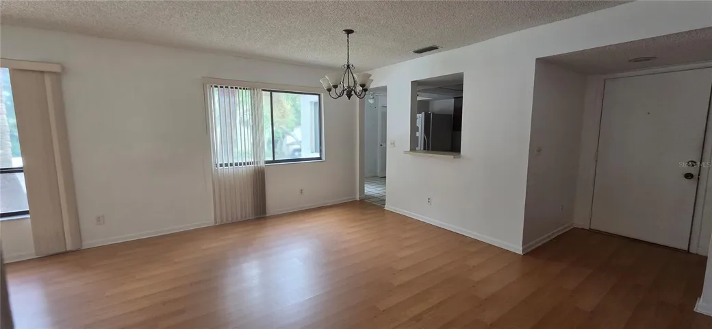 living room looking into kitchen