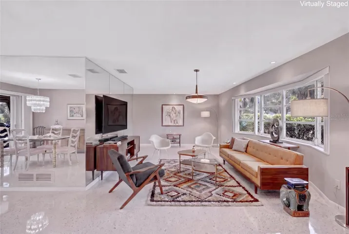 Virtually Staged Living Room