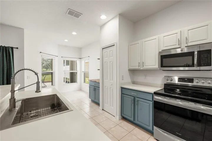 Kitchen and eating area