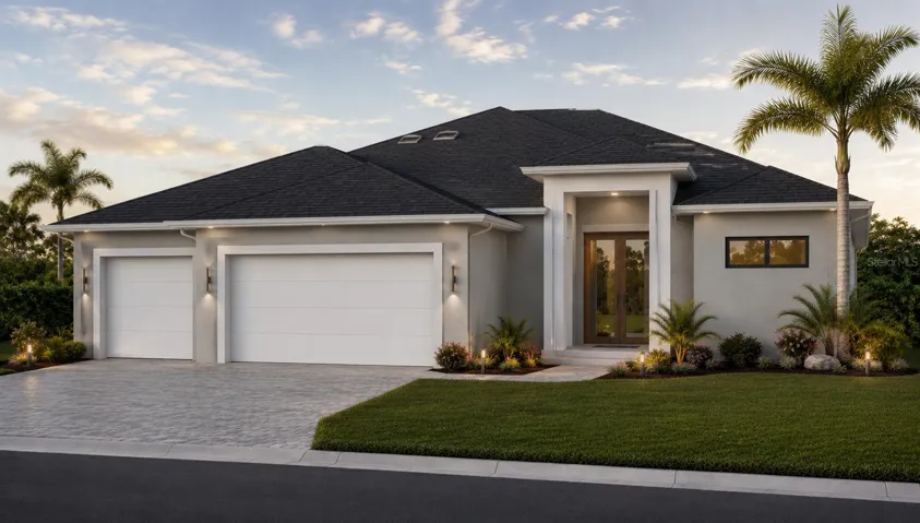 This is a rendering of what the home will look like when completed.