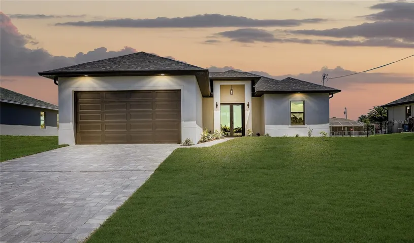 Front picture taken from another model home