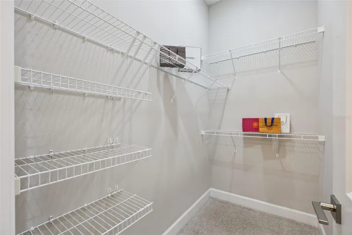 Walk-in closet on main level en suite