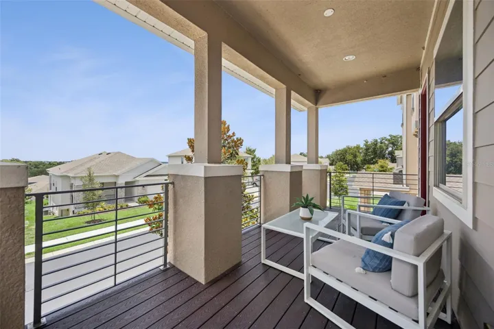 Upper balcony gives you views of the fireworks over Lake Dora!