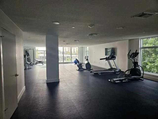 On-site gym.