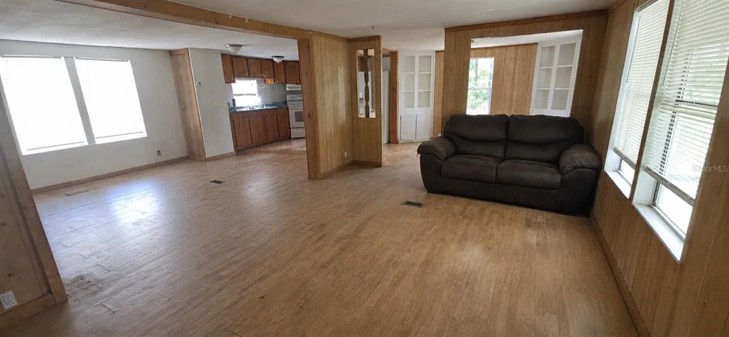Living Room looking towards dining and kitchen