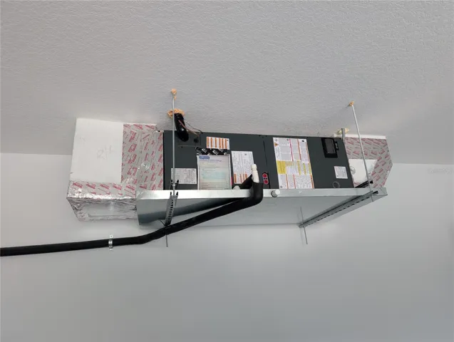 AC Handler at garage ceiling
