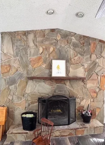 fireplace in living room