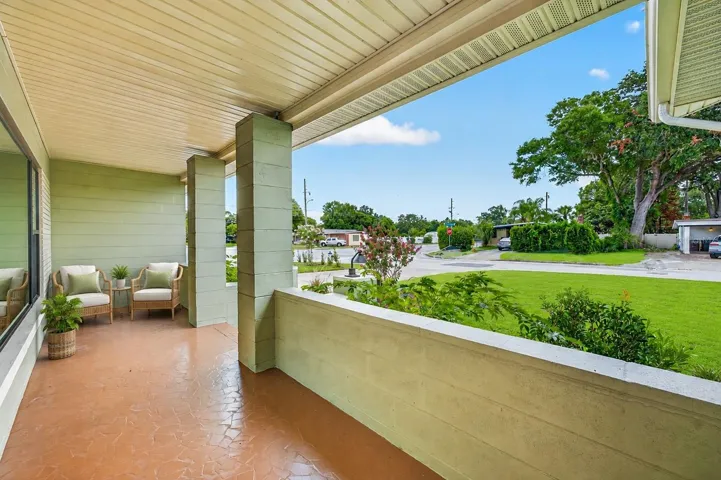 Inviting front porch