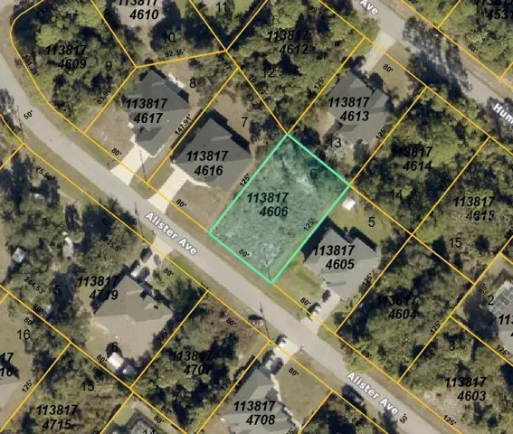 Aerial view - lot outlined