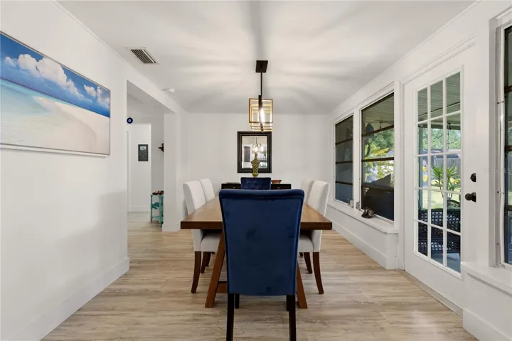 Dining Room overlooks lanai