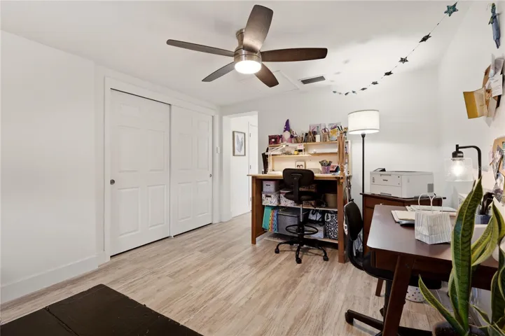 2nd Bedroom with double built-in closet