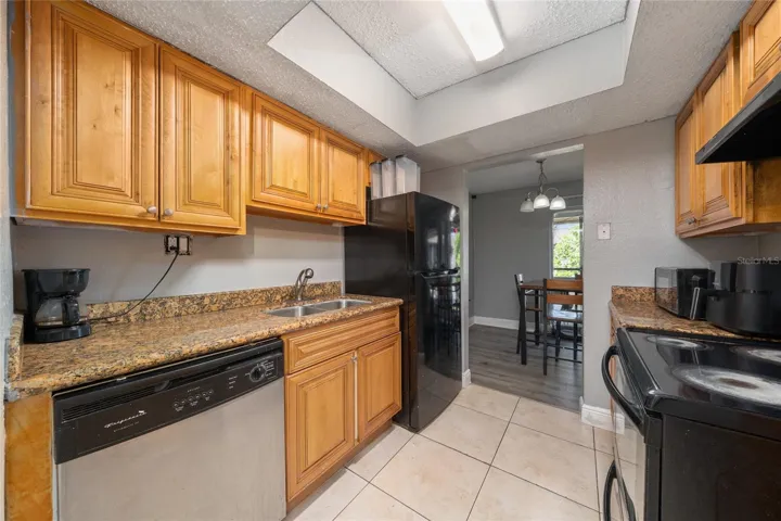 Kitchen with ample cabinet space