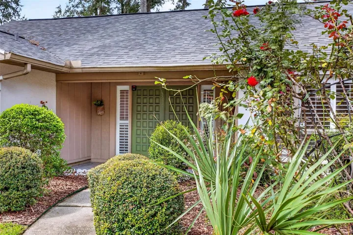 well landscaped entry