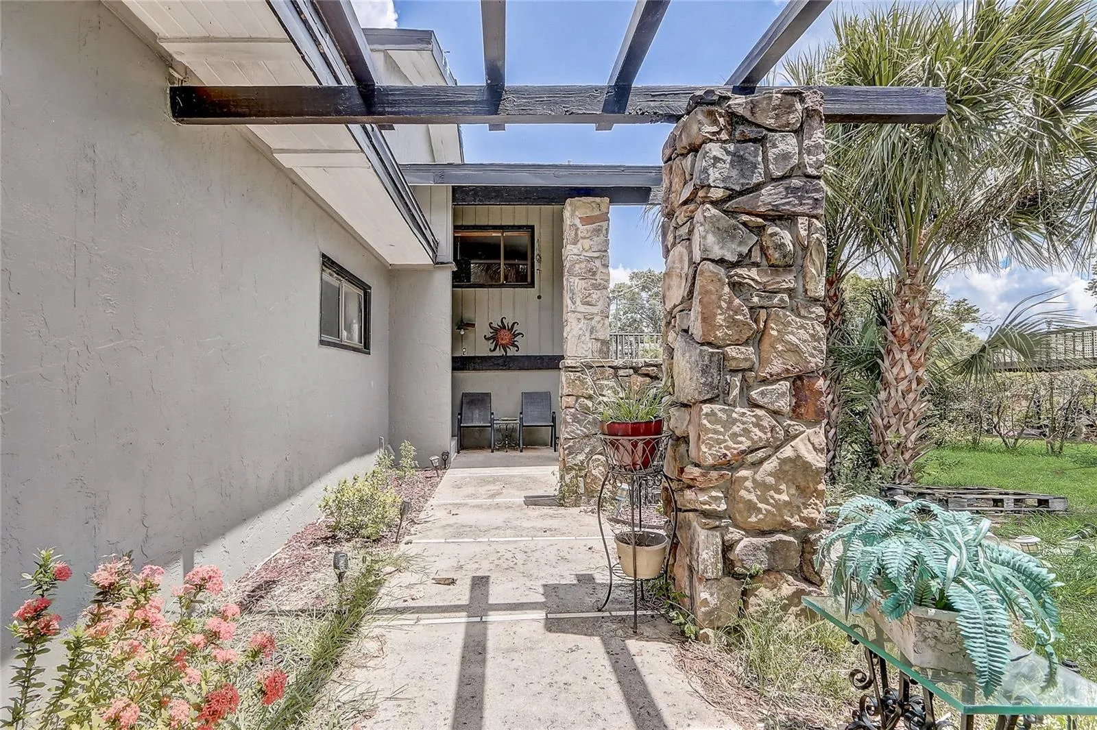 Walkway to entry