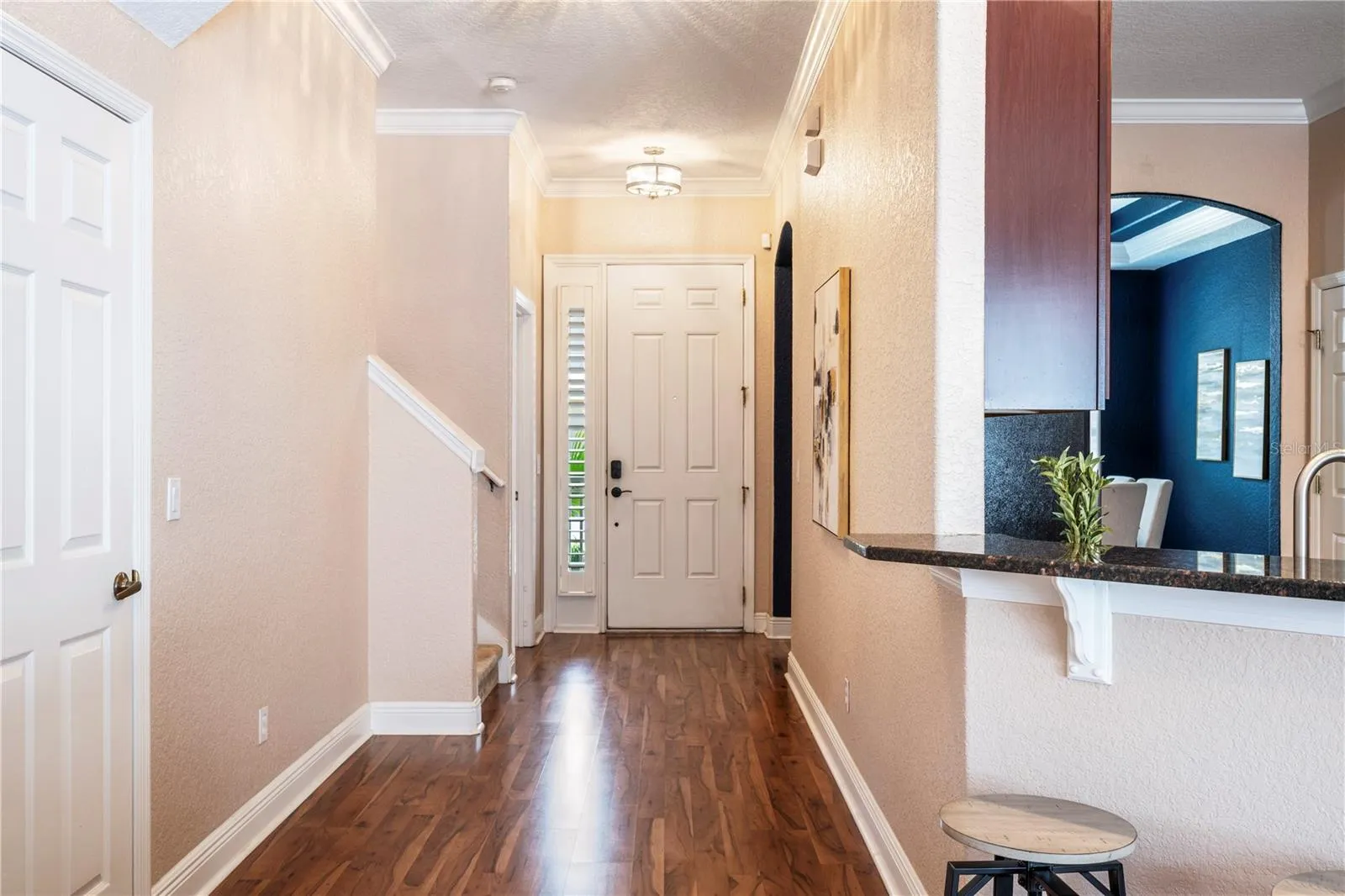 Front entry into the home