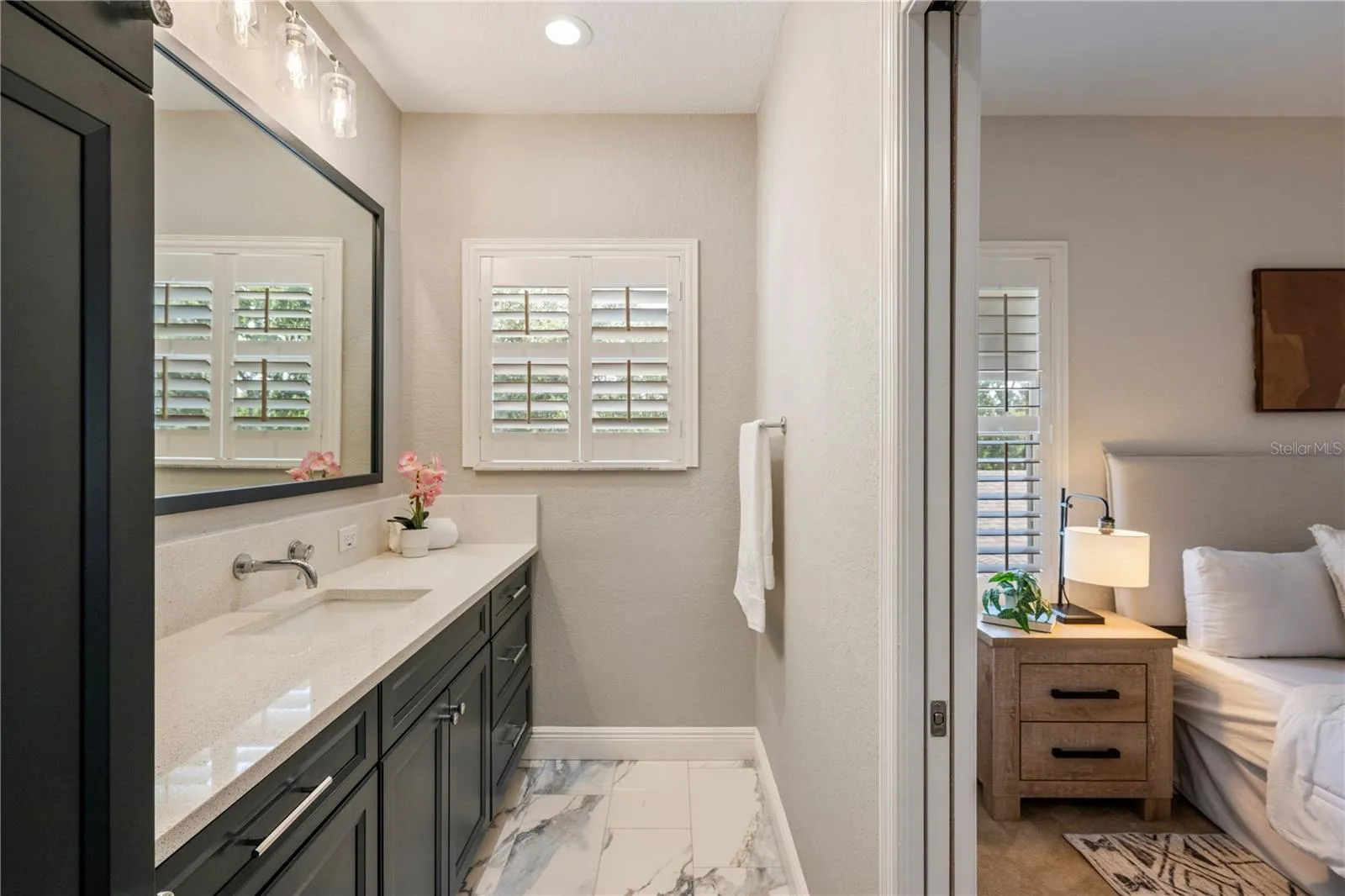 Spa inspired primary bathroom!
