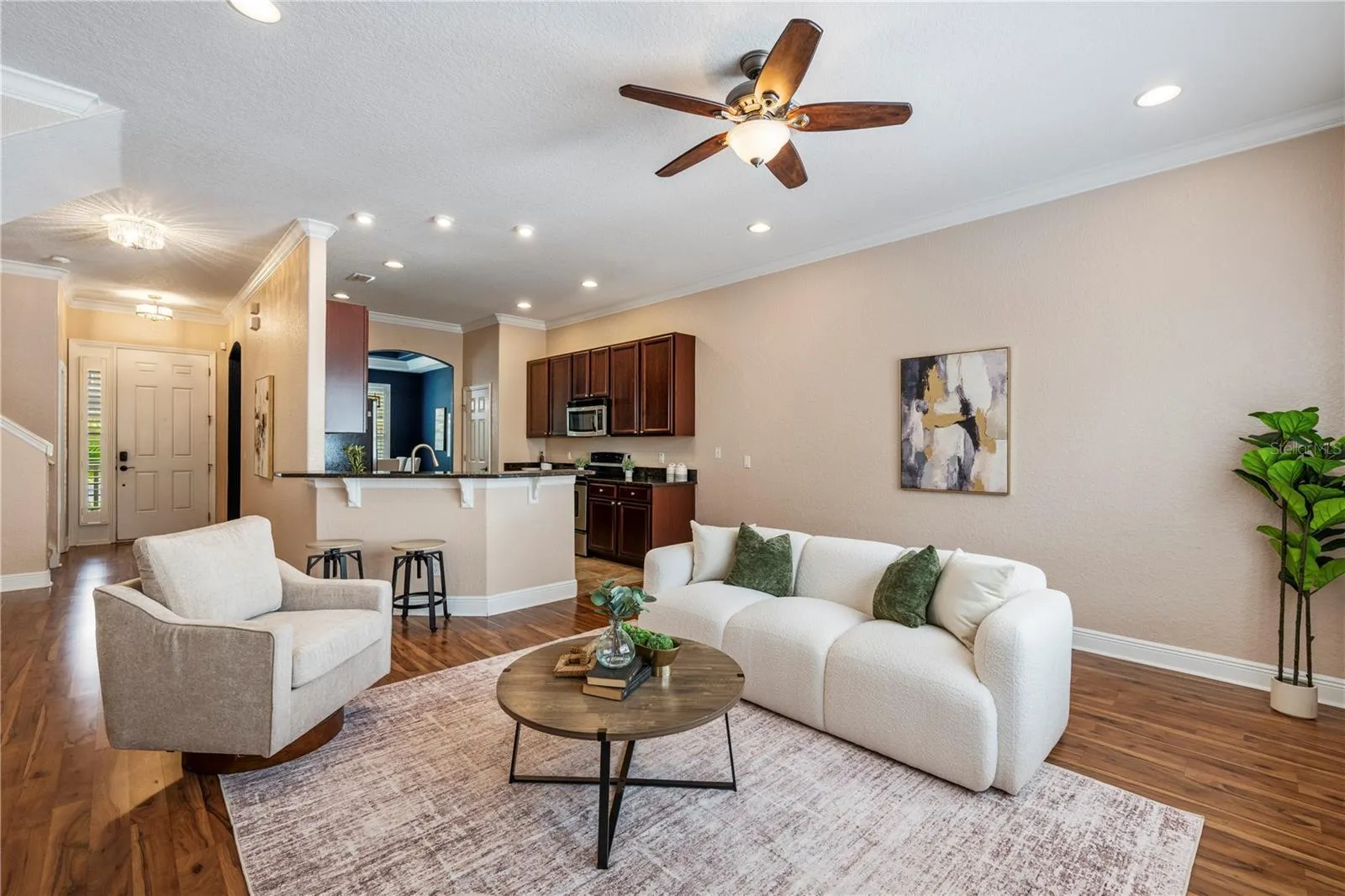 Living room/Kitchen open concept