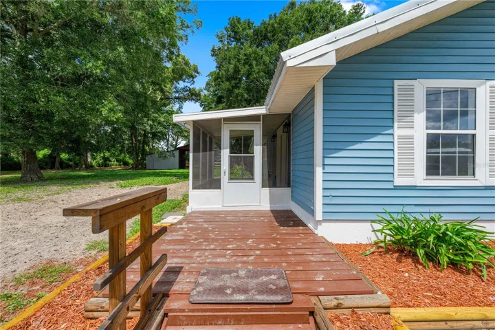 Back porch entrance