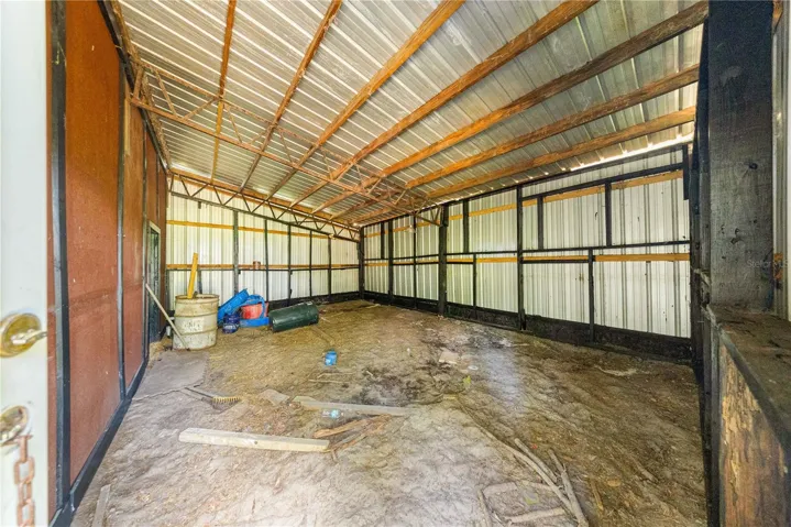 Shed inside  of the Barn area that could become stalls or chicken coop or feed room.