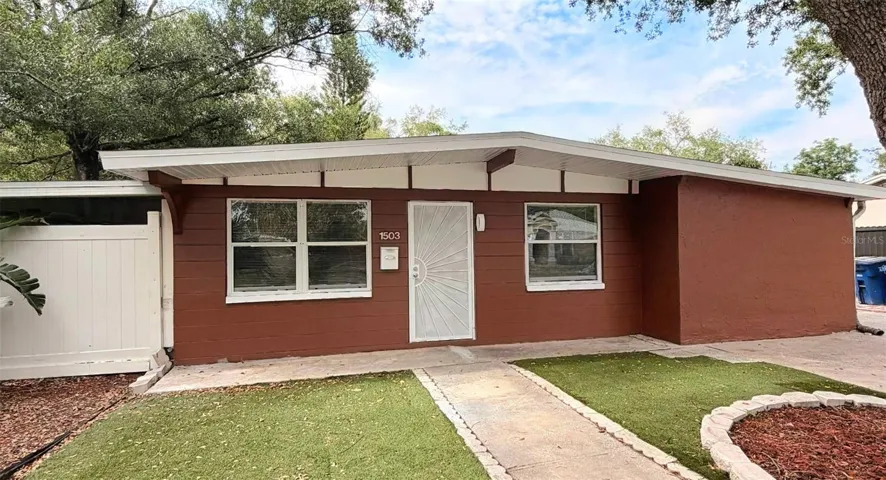 Front view of house