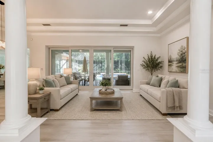 Virtually Staged Living Room