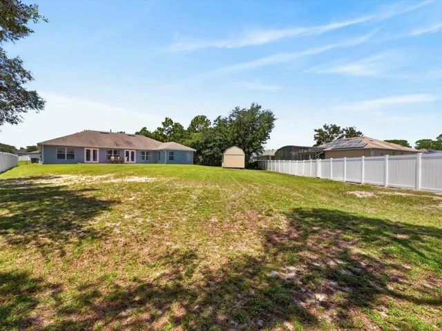 Huge backyard!