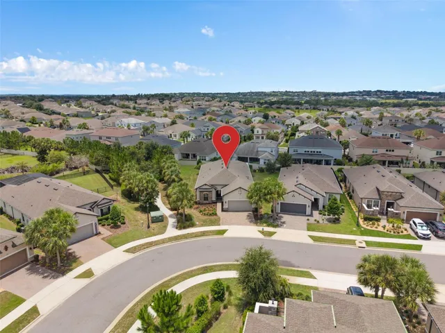 Drone view of the front