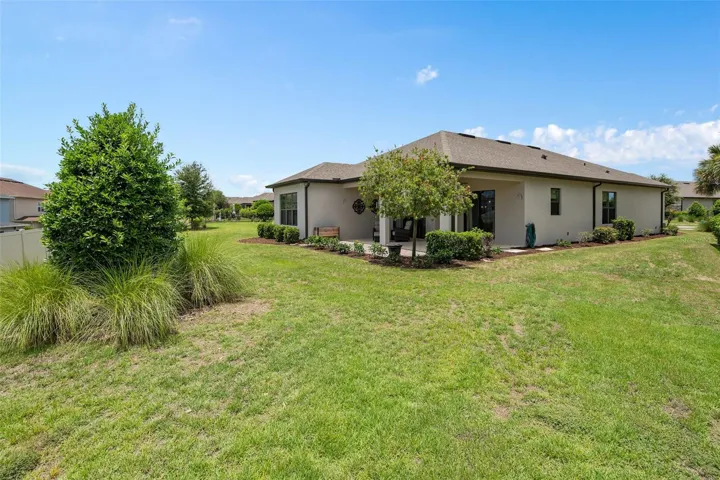 Rear/Side view of the home. Plenty of Rear Yard Space too.
