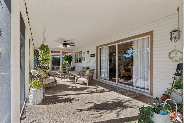 Screened lanai