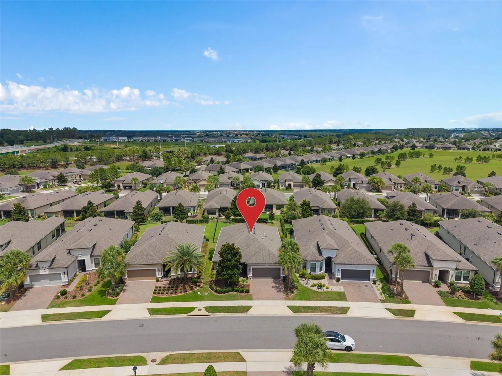 Overhead Front View of the Home