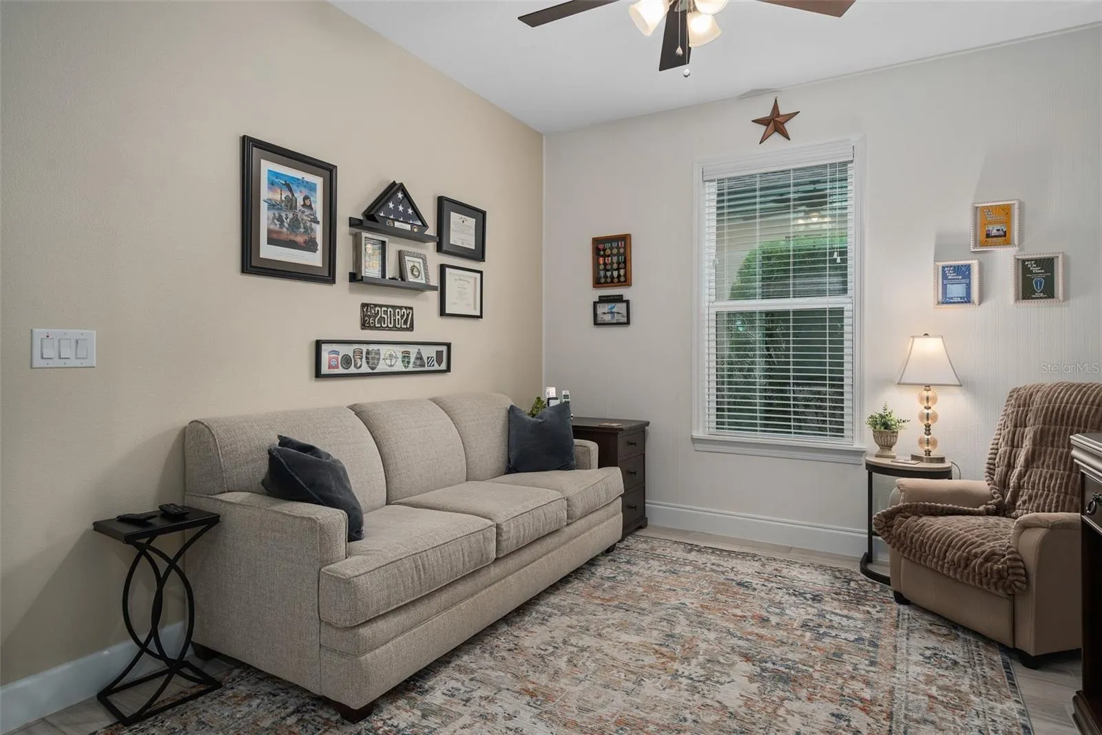 The Flex Room is suitable as an Office/Study/Den and offers Glass French Doors