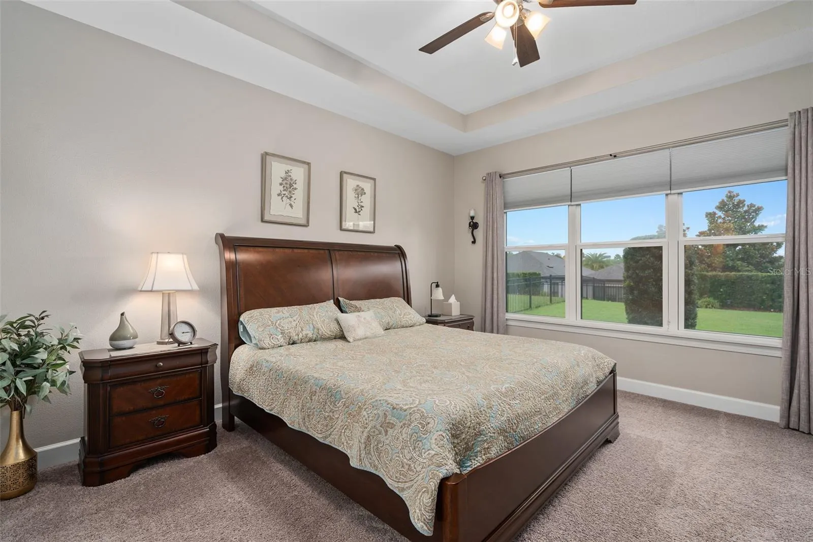 Primary Suite with a Tray Ceiling